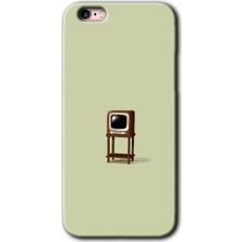 Gramaphone Apple iPhone 6s Kılıf Hd Desen Baskılı Arka Kapak + Kırılmaz Cam - Retro-Tv