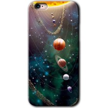 Gramaphone Apple iPhone 6s Plus Kılıf Hd Desen Baskılı Arka Kapak + Kırılmaz Cam - Cosmos