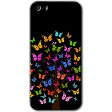 Gramaphone Apple iPhone 5s Kılıf Hd Desen Baskılı Arka Kapak + Kırılmaz Cam - Cacti Prairies