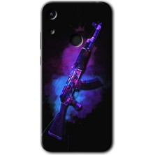 Huawei Y6S Kılıf Hd Desen Baskılı Arka Kapak + Esnek Nano Cam - Ak