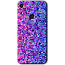 Gramaphone Huawei Y6S Kılıf Hd Desen Baskılı Arka Kapak + Esnek Nano Cam - Pixel Mozaik