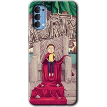 Gramaphone Oppo Reno 4 Kılıf Hd Desen Baskılı Arka Kapak + Esnek Nano Cam - Morty