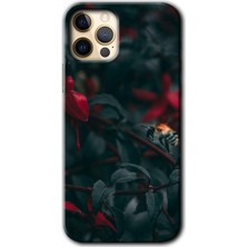Gramaphone Apple iPhone 12 Pro Max Kılıf Hd Desen Baskılı Arka Kapak + Kırılmaz Cam - Avcı Arı