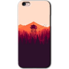 Gramaphone Apple iPhone 6s Plus Kılıf Hd Desen Baskılı Arka Kapak + Kırılmaz Cam - Gözlem Kulesi