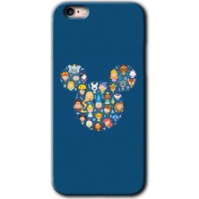 Gramaphone Apple iPhone 6s Plus Kılıf Hd Desen Baskılı Arka Kapak + Kırılmaz Cam - Mickey