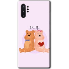 Gramaphone Galaxy Note 10 Plus Kılıf Hd Desen Baskılı Arka Kapak + Esnek Nano Cam - Sevgili Ayıcık