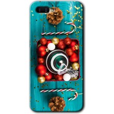 Gramaphone Oppo Rx 17 Neo Kılıf Hd Desen Baskılı Arka Kapak + Kırılmaz Cam - Christmas