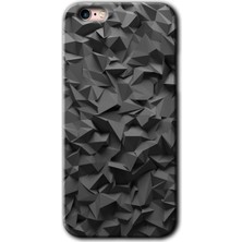 Gramaphone Apple iPhone 6s Kılıf Hd Desen Baskılı Arka Kapak + Kırılmaz Cam - Dark Broke
