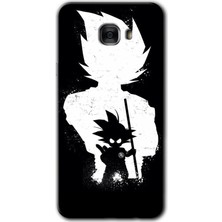 Galaxy C7 Kılıf Hd Desen Baskılı Arka Kapak + Esnek Nano Cam - Anime