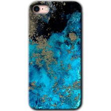 Gramaphone Apple iPhone 7 Kılıf Hd Desen Baskılı Arka Kapak + Kırılmaz Cam - Klas Mermer