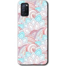 Gramaphone Oppo A52 Kılıf Hd Desen Baskılı Arka Kapak + Kırılmaz Cam - Çin Mandala 1