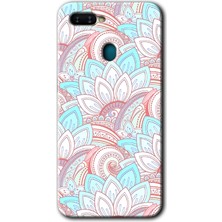 Gramaphone Oppo Ax7 Kılıf Hd Desen Baskılı Arka Kapak + Kırılmaz Cam - Çin Mandala 1