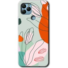 Gramaphone General Mobile Gm 22 Plus Kılıf Hd Desen Baskılı Arka Kapak - Vektör Çiçekler