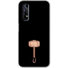 Gramaphone Realme 7 Kılıf Hd Desen Baskılı Arka Kapak - Thor Çekiç