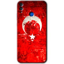 Gramaphone Honor 8x Kılıf Hd Desen Baskılı Arka Kapak - Albayrak 2
