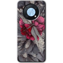 Gramaphone Huawei Nova Y90 Kılıf Hd Desen Baskılı Arka Kapak + Esnek Nano Cam - Kelebek Ömrü