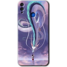 Gramaphone Honor 8x Kılıf Hd Desen Baskılı Arka Kapak - Dragon Snake