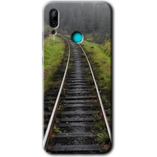 Huawei P Smart 2019 Kılıf Hd Desen Baskılı Arka Kapak - Tren Yolu
