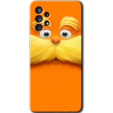 Galaxy A13 Kılıf Hd Desen Baskılı Arka Kapak + Kırılmaz Cam - Garfield