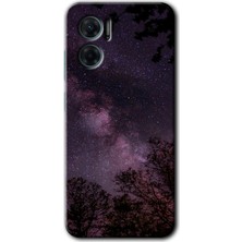 Gramaphone Xiaomi Redmi 10 5g Kılıf Hd Desen Baskılı Arka Kapak + Kırılmaz Cam - Gece Galaksi