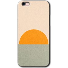 Gramaphone Apple iPhone 6s Plus Kılıf Hd Desen Baskılı Arka Kapak + Kırılmaz Cam - Color Wall
