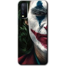 Gramaphone Vivo Y20S Kılıf Hd Desen Baskılı Arka Kapak + Kırılmaz Cam - Joker