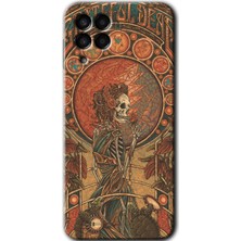 Gramaphone Galaxy M33 Kılıf Hd Desen Baskılı Arka Kapak + Kırılmaz Cam - İskeleet Aşk