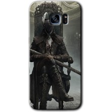 Galaxy S7 Edge Kılıf Hd Desen Baskılı Arka Kapak + Esnek Nano Cam - Bloodborne Hunters