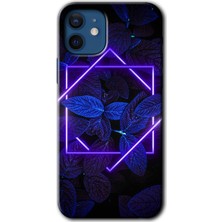Gramaphone Apple iPhone 12 Mini Kılıf Hd Desen Baskılı Arka Kapak + Esnek Nano Cam - Mekanik Yaprak 5