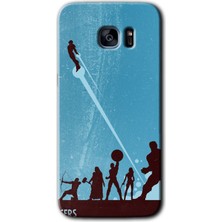 Gramaphone Galaxy S7 Edge Kılıf Hd Desen Baskılı Arka Kapak + Esnek Nano Cam - Avengers Team