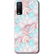 Gramaphone Vivo Y20 Kılıf Hd Desen Baskılı Arka Kapak + Kırılmaz Cam - Çin Mandala 1