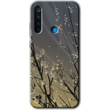 Gramaphone Redmi Note 8t Kılıf Hd Desen Baskılı Arka Kapak + Esnek Nano Cam - Branches Flowers