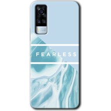 Vivo Y51 Kılıf Hd Desen Baskılı Arka Kapak + Kırılmaz Cam - Fearless