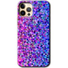 Gramaphone Apple iPhone 12 Pro Kılıf Hd Desen Baskılı Arka Kapak - Pixel Mozaik