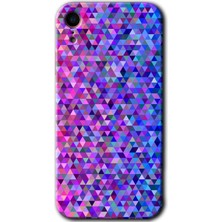 Gramaphone Apple iPhone Xr Kılıf Hd Desen Baskılı Arka Kapak + Kırılmaz Cam - Pixel Mozaik