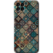 Galaxy M33 Kılıf Hd Desen Baskılı Arka Kapak + Kırılmaz Cam - Mat Mandala
