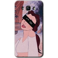 Gramaphone Galaxy J7 2016 Kılıf Hd Desen Baskılı Arka Kapak + Kırılmaz Cam - Bad Girl