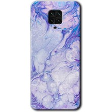 Gramaphone Redmi Note 9 Pro Kılıf Hd Desen Baskılı Arka Kapak - Spots Lilac