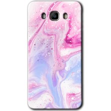 Gramaphone Galaxy J7 2016 Kılıf Hd Desen Baskılı Arka Kapak + Kırılmaz Cam - Kabarmış Leke