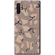 Gramaphone Galaxy Note 10 Plus Kılıf Hd Desen Baskılı Arka Kapak + Esnek Nano Cam - Kamuflaj 6