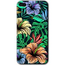 Gramaphone Apple iPhone 8 Plus Kılıf Hd Desen Baskılı Arka Kapak - Hibiscus Flowers
