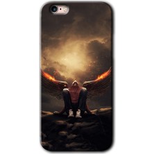 Gramaphone Apple iPhone 6s Plus Kılıf Hd Desen Baskılı Arka Kapak + Kırılmaz Cam - Wings Of Power