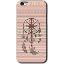 Gramaphone Apple iPhone 6s Plus Kılıf Hd Desen Baskılı Arka Kapak + Kırılmaz Cam - Mandala Retro