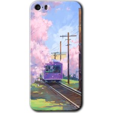 iPhone 5s Kılıf Hd Desen Baskılı Arka Kapak - Rails Paint