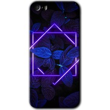 iPhone 5s Kılıf Hd Desen Baskılı Arka Kapak - Mekanik Yaprak 5