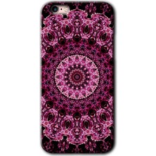 Gramaphone Apple iPhone 6 Kılıf Hd Desen Baskılı Arka Kapak + Esnek Nano Cam - Mandala Patterns Kaleidoscope
