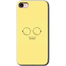 Gramaphone Apple iPhone 7 Kılıf Hd Desen Baskılı Arka Kapak + Kırılmaz Cam - Be Honest