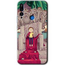 Huawei P Smart Z Kılıf Hd Desen Baskılı Arka Kapak + Esnek Nano Cam - Morty