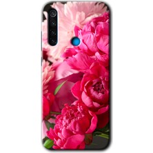 Redmi Note 8t Kılıf Hd Desen Baskılı Arka Kapak - Kırmızı Beyaz Gül