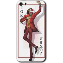 iPhone 5s Kılıf Hd Desen Baskılı Arka Kapak + Kırılmaz Cam - Joker Iskambil
